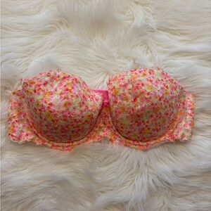 VS Strapless Floral Lace Women's Intimate Bra